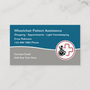 Medical Wheelchair Assistance Business Card