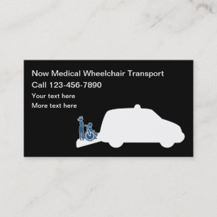 Medical Wheelchair Transport Services Business Card