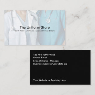 Medical Work Uniform Outlet Business Card