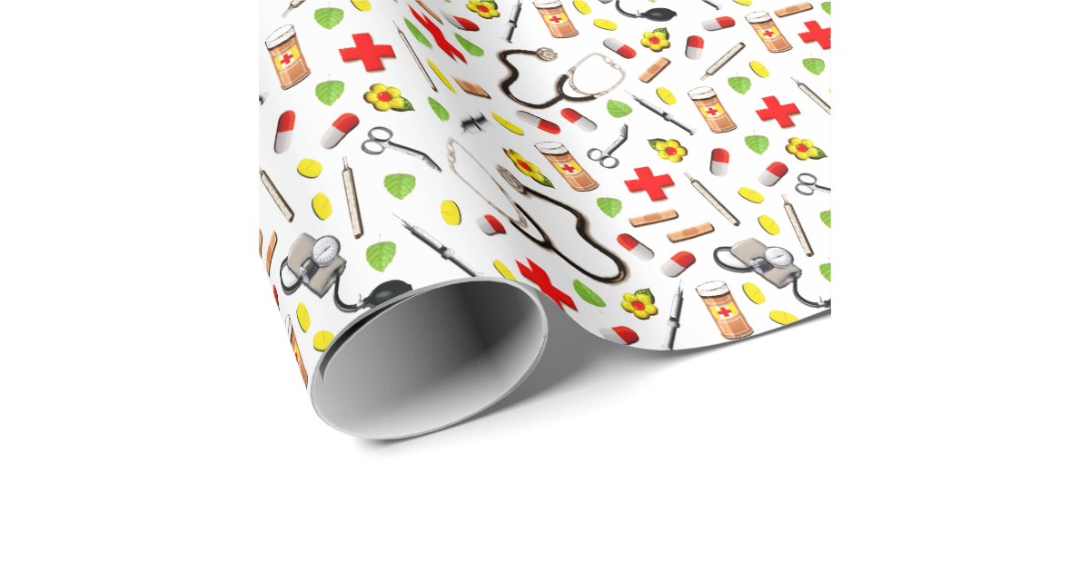 Medical Wrapping Paper Zazzle.co.uk