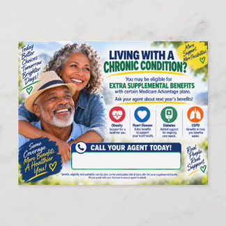 Medicare Chronic Condition Benefits Postcard