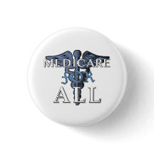 MEDICARE FOR ALL button wht