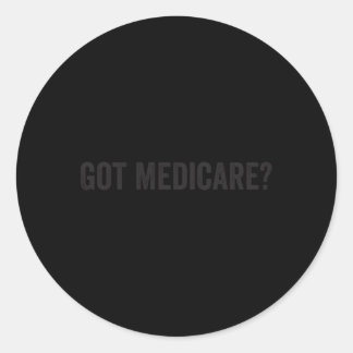 Medicare For All Insurance Agent Broker Sales Mark Classic Round Sticker
