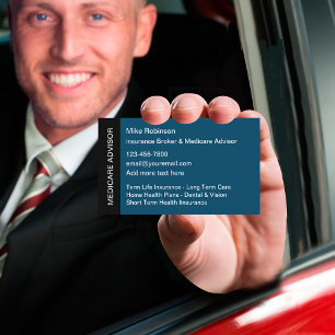 Medicare Health Insurance Rep Business Card