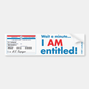Medicare I AM Entitled Bumper Sticker