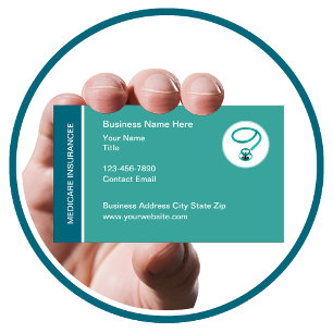 Medicare Insurance Advisor Business Cards