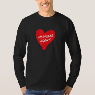 Medicare Insurance Agent Aep Idea Cute Simple Red T-Shirt