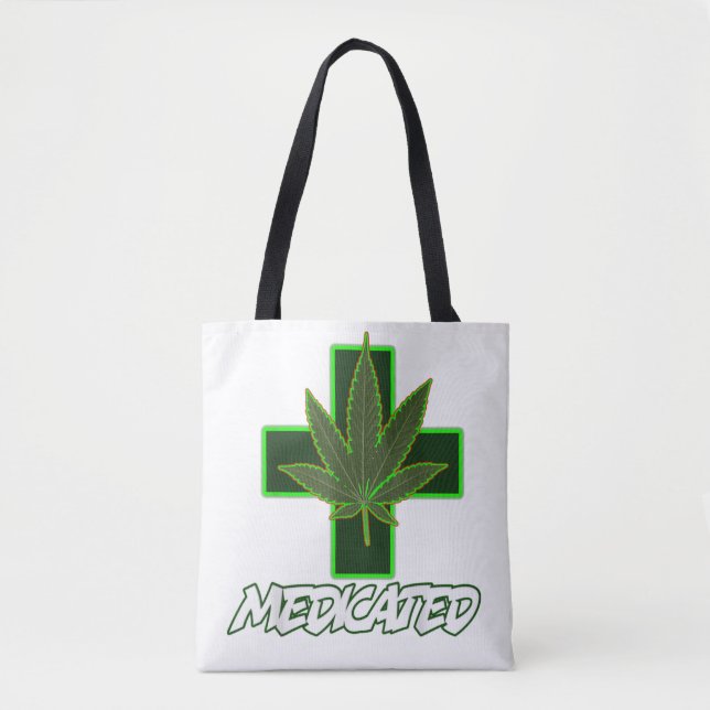 Medicated Weed Tote Bag (Front)