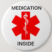 Medication inside medical alert button