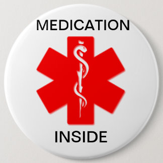 Medication inside medical alert button