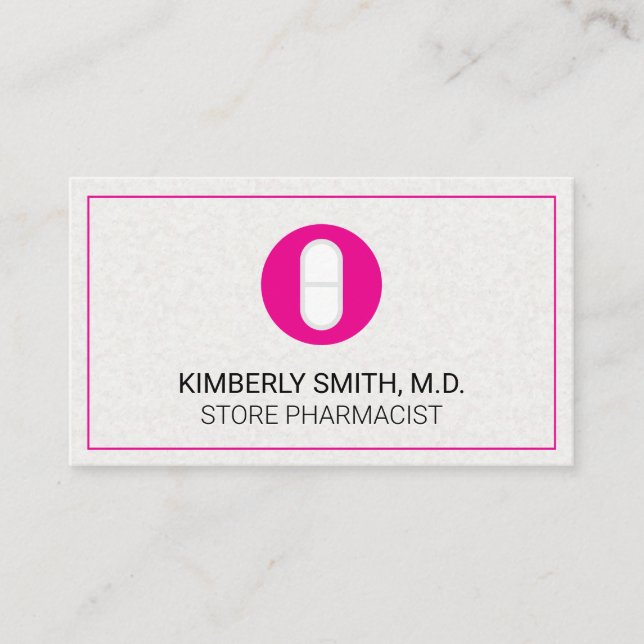 Medication Medicine Pill Business Card (Front)