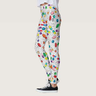 Medication Nurse Pharmacy Doctor Pill Design Leggings