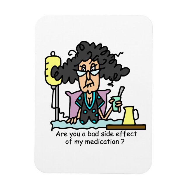 Medication Side Effect Dark Hair Magnet (Vertical)