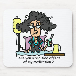 Medication Side Effect Dark Hair Mouse Mat