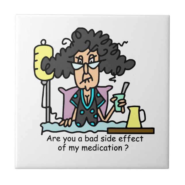 Medication Side Effect Dark Hair Tile (Front)
