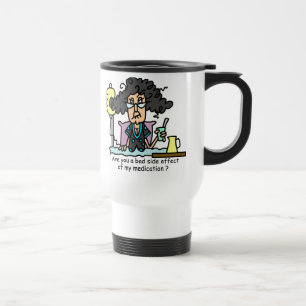 Medication Side Effect Dark Hair Travel Mug