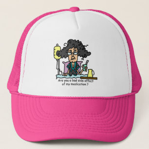 Medication Side Effect Dark Hair Trucker Hat