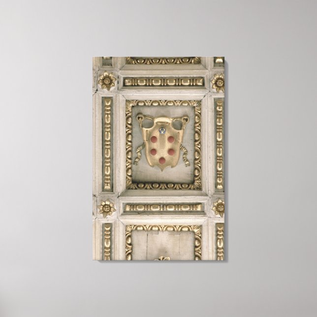 Medici coat of arms, from the soffit of the church canvas print (Front)