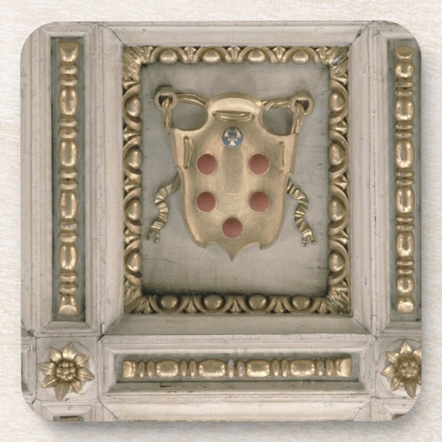 Medici coat of arms, from the soffit of the church coaster (Front)
