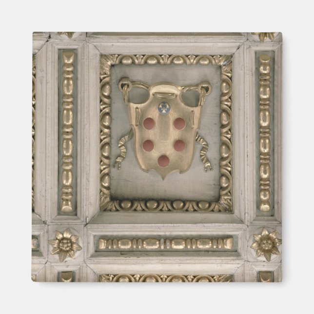 Medici coat of arms, from the soffit of the church magnet (Front)