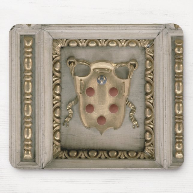 Medici coat of arms, from the soffit of the church mouse mat (Front)