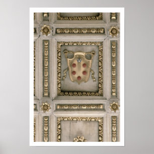 Medici coat of arms, from the soffit of the church poster