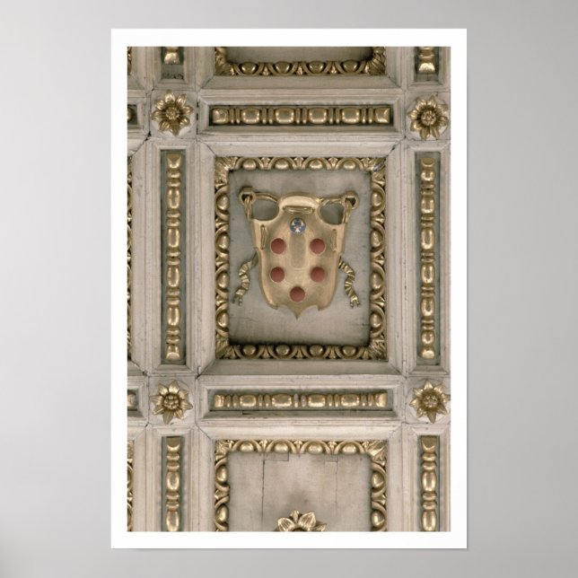 Medici coat of arms, from the soffit of the church poster (Front)