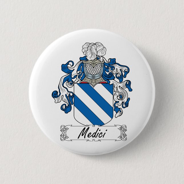 Medici Family Crest 6 Cm Round Badge (Front)