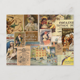 Medicinal Collage Postcard