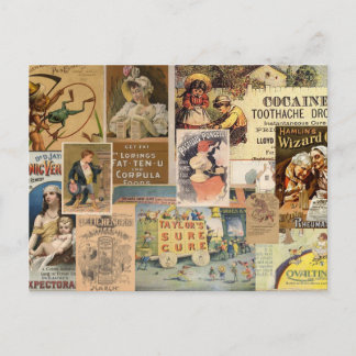 Medicinal Collage Postcard