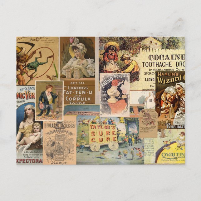 Medicinal Collage Postcard (Front)