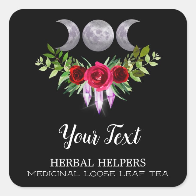 Medicinal Herbal Tea Labels (Front)