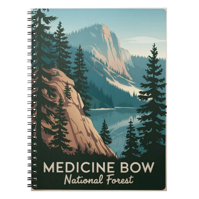 Medicine Bow National Forest Vintage Notebook (Front)