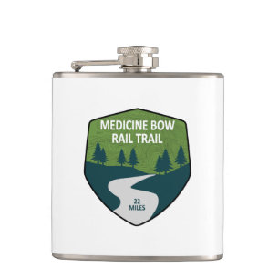 Medicine Bow Rail Trail Hip Flask