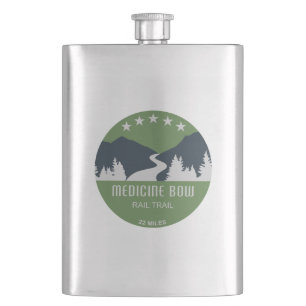 Medicine Bow Rail Trail Hip Flask