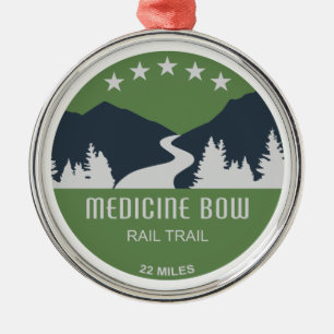 Medicine Bow Rail Trail Metal Tree Decoration