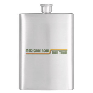 Medicine Bow Rail Trail Wyoming Hip Flask