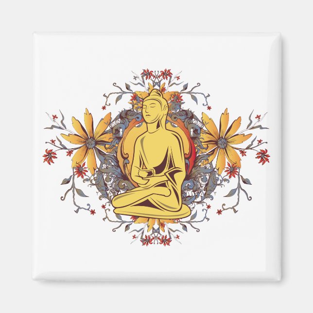 Medicine Buddha in Meditation Magnet (Front)
