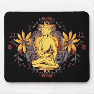 Medicine Buddha in Meditation Mouse Mat