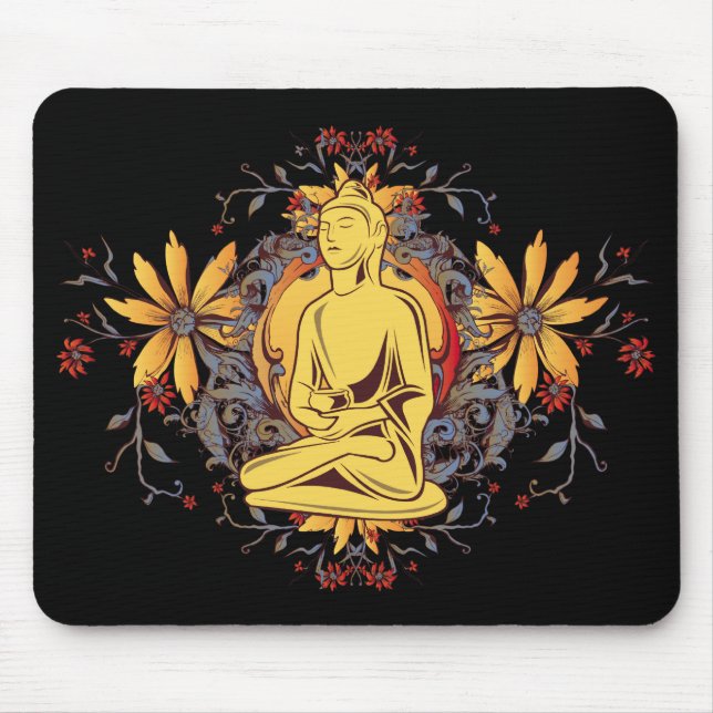 Medicine Buddha in Meditation Mouse Mat (Front)