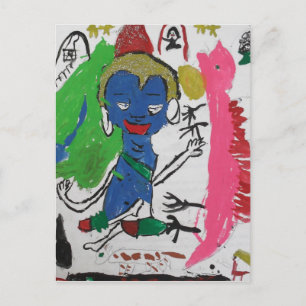 Medicine Buddha with Dragon Postcard