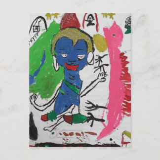 Medicine Buddha with Dragon Postcard