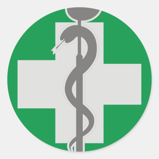 MEDICINE CLASSIC ROUND STICKER