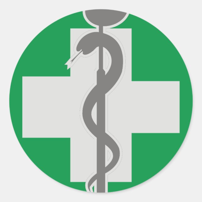 MEDICINE CLASSIC ROUND STICKER (Front)