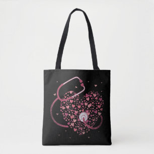 Medicine Gift Stethoscope Heart Nurse If you are a Tote Bag