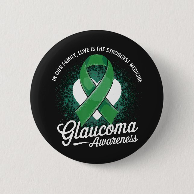 Medicine Glaucoma Awareness 6 Cm Round Badge (Front)