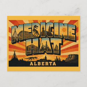 Medicine Hat Alberta Sunshine City Postcard