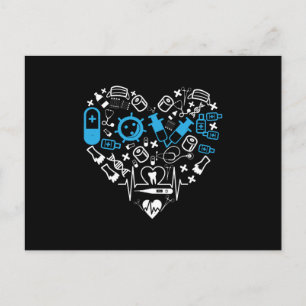 Medicine - Heart From Medicine Equipment Postcard