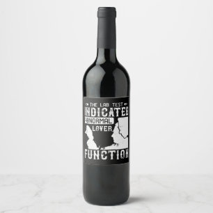 Medicine - Lab Test Shows Abnormal Lover Wine Label
