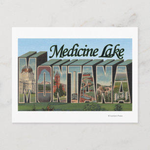 Medicine Lake, Montana Postcard